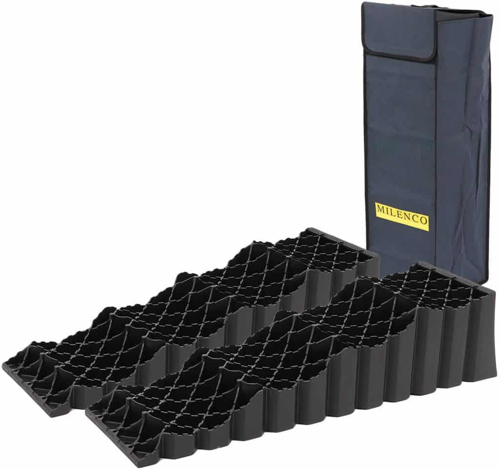 Cale De Roue Anti-Dérapante Pour Voiture, Caravane, Camping-car - Bloc En ABS, Fixation Stable