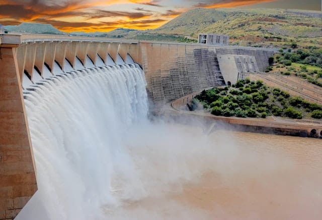 Barrage pour de l'énergie hydrolique